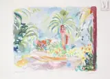 Paysage méditerranéen by Charles Camoin, 1946, Lithographie originale (Atelier Mourlot), sold Aug 2024