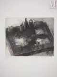 Nature morte à la théière by Safet Zec, 2002, Gravure originale, sold Aug 2024