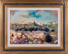 Les Baux de Provence by Robert Vernet-Bonfort, Huile sur toile, sold Jun 2024
