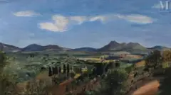 Paysage du Midi by Henryk Hayden, Huile sur panneau, sold Apr 2024