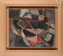 Sans titre by Serge Poliakoff, 1947, Huile sur panneau d’isorel, sold Jan 2024