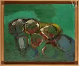 Sans titre by Bengt Lindström, 1959, Huile sur panneau, sold Jan 2024