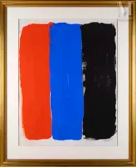 Sans titre by Bram Bogart, 1969, Gouache sur papier, sold Jan 2024