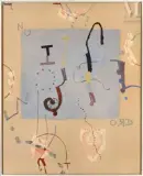 Île de Ré, 1990-1991 by Richard Texier, Huile et sable sur toile, sold Jan 2024