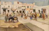 Halfaouine by Henri Saada, Huile sur toile d'origine, sold Nov 2023