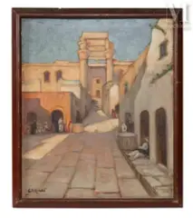 Palmyre, Syrie by Georges C. Michelet, 1932, Huile sur toile d'origine, sold Nov 2023