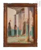 La mosquée de Salé by Elisabeth Dandelot, Aquarelle sur papier, sold Nov 2023