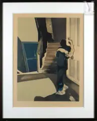 In memory of George Dyer by Francis Bacon, 1976, Lithographie-offset en couleurs, épreuve, sold Nov 2023