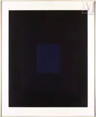Orphée by Aurélie Nemours, 1974, Huile sur toile, sold Nov 2023