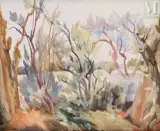 Paysage du sud by Léopold Lévy, Huile sur toile, sold Oct 2023