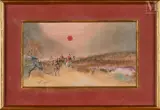 Scène de chasse à courre by Jules Finot, Aquarelle, sold Sep 2023
