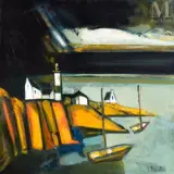 Orage à Doelan by Georges Briata, Huile sur toile d'origine, sold Sep 2023