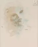 Dormeur imaginaire, circa 1980 by Léonor Fini, Aquarelle et encre sur papier, sold Jun 2023