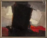 Composition by Francis Bott, 1960, Huile sur toile, sold Jun 2023