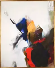 Composition, circa 1976 by Jean Miotte, Huile sur toile, sold Jun 2023