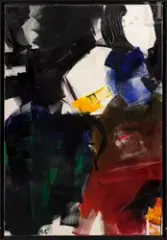 Mouvement d'amitié by Jean Miotte, 1958, Huile sur toile, sold Jun 2023