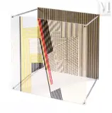 Sotomagie by Jesús Rafael Soto, 1967, Sérigraphie sur plastique et métal, assemblage, sold Jun 2023
