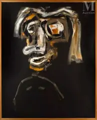 Lolita by Antonio Saura Atarés, 1960, Huile sur toile, sold Jun 2023