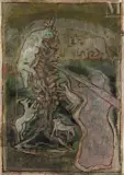 Sans titre by Jean-Pierre Pincemin, Huile sur papier marouflé sur toile, sold Jun 2023