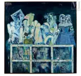 Menines au balcon by Louis Cane, 1984, Acrylique sur toile, sold Jun 2023