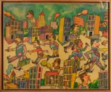 Irresponsables by Antonio Seguí, 2010, Acrylique sur toile, sold Jun 2023