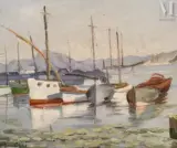 La baie d'Oran by Madeleine Scali, Huile sur toile, sold Jun 2023