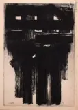 Eau forte III by Pierre Soulages, 1956, Eau-forte sur vélin de Rives, épreuve, sold Jun 2023