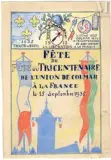 Projet pour le menu des Fêtes du tricentenaire de l'union de Colmar à la France, 15 septembre 1935 by Jean-Jacques Waltz dit Hansi, Gouache, Plume et encre noire, sur traits de crayon noir, sold May 2023