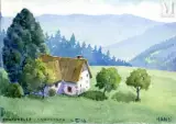 Vue de Fontenelle, ferme à Labaroche by Jean-Jacques Waltz dit Hansi, Aquarelle sur traits de crayon noir, sold May 2023