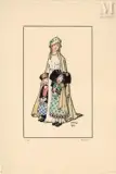 La République Protectrice ou Madame Marianne protège ses enfants by Jean-Jacques Waltz dit Hansi, Aquarelle sur traits gravés, sold May 2023