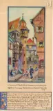 Colmar, la rue des Marchands, le retour à Colmar en 1947 by Jean-Jacques Waltz dit Hansi, Aquarelle et rehauts de gouache blanche sur traits de crayon noir, sold May 2023