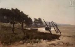 À marée basse by Alexandre de Gassowski, Huile sur toile, sold May 2023