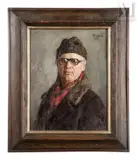 Autoportrait by Nicolas Sokolov, 1989, Huile sur toile, sold May 2023