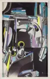 Alpha Ville by Alix Rist, Collage sur papier, sold May 2023