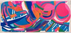 Minicomposition by Alix Rist, Collage sur papier marouflé sur toile, sold May 2023