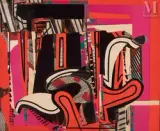 Jalousie by Alix Rist, Collage sur isorel, sold May 2023