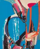 Fantaisie by Alix Rist, Collage sur isorel, sold May 2023