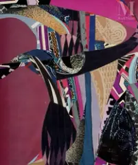 Tango by Alix Rist, Collage sur isorel, sold May 2023
