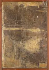 Sans titre by Raymond Preaux, Technique mixte sur panneau, sold Apr 2023