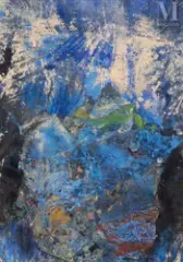 Sans titre by Franz Beer, 1959, Huile et collage sur papier, sold Apr 2023
