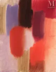 Sans titre by Fernand Dubuis, 1958, Pastel sur papier, sold Apr 2023