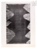 GB 24-1957 Zig-zag by Anna-Eva Bergman, Gravure sur bois, épreuve, sold Apr 2023