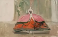 Esquisse pour la danseuse espagnole, circa 1925 by Jacqueline Marval, Huile sur toile d'origine, sold Mar 2023
