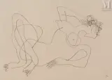 Femme couchée by Henri Laurens, Crayon, sold Mar 2023