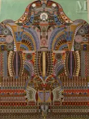 Composition, circa 1937 by Augustin Lesage, Huile sur toile d'origine, sold Mar 2023
