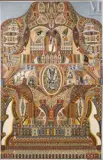 Composition symbolique et décorative sur la Haute et Basse Egypte by Augustin Lesage, 1935, Huile sur toile contre-collée sur panneau, sold Mar 2023