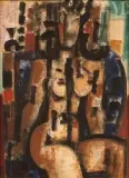 Femme nue by Marcel Gromaire, 1947, Aquarelle et trait de plume encre noire sur papier, sold Mar 2023