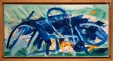 Sans titre by Jean Degottex, 1954, Huile sur toile, sold Mar 2023