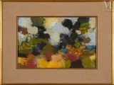 Composition, circa 1960 by Henri Cueco, Huile sur toile, sold Mar 2023