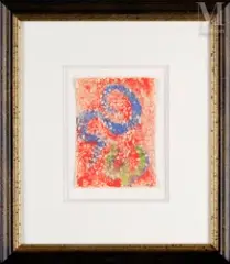 Sans titre by Mark Tobey, 1965, Monotype à la gouache sur papier, sold Mar 2023